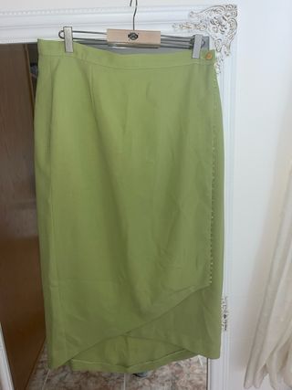 Conjunto falda y top verde