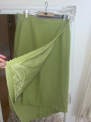 Conjunto falda y top verde