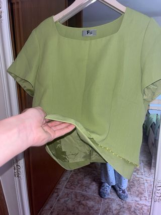 Conjunto falda y top verde