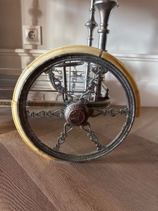 Carrito bar vintage cristal y metal