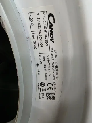 Secadora Candy 10kg CSOE H10A2TE-S