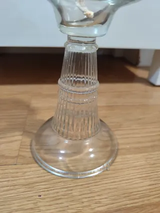 Lámpara de aceite de cristal vintage