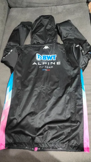 Chaqueta Kappa F1 Alpine Negra y Azul