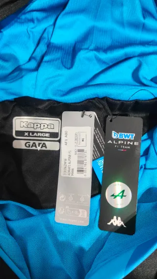 Chaqueta Kappa F1 Alpine Negra y Azul