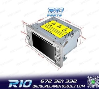RADIO GPS ANDROID 12 PARA FORD FOCUS C-MAX FIESTA GALAXY KUG