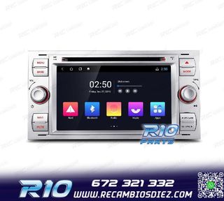 RADIO GPS ANDROID 12 PARA FORD FOCUS C-MAX FIESTA GALAXY KUG