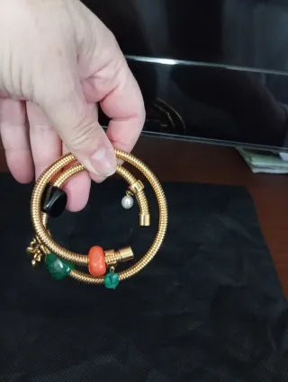 Pulsera Bimba y Lola dorada con charms