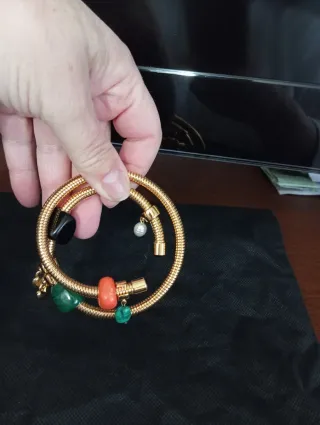 Pulsera Bimba y Lola dorada con charms