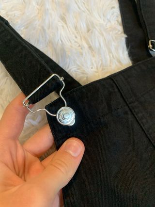 Salopette nera Stradivarius