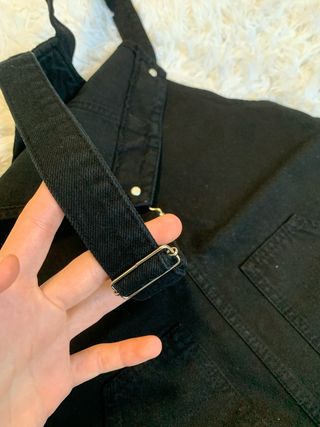 Salopette nera Stradivarius