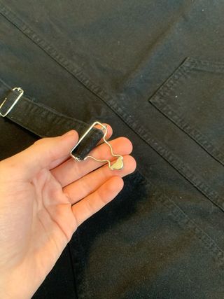 Salopette nera Stradivarius