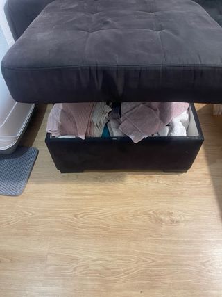 Sofá Cama Chaise Longue Conforama Negro