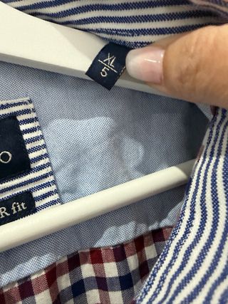 Camisa cuadros Studio Classics hombre azul/rojo