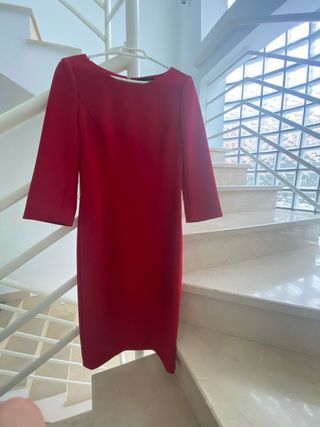 Vestido Pedro del Hierro Rojo Talla M 38