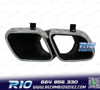 COLAS DE ESCAPE MERCEDES GLE W167 19- LOOK AMG GLE63 CROMO