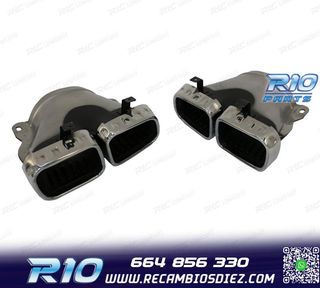 COLAS DE ESCAPE MERCEDES GLE W167 19- LOOK AMG GLE63 CROMO