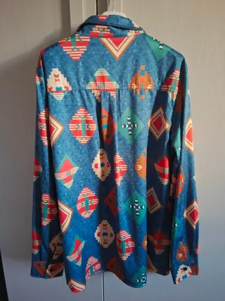 Camicia uomo fantasia etnica XL