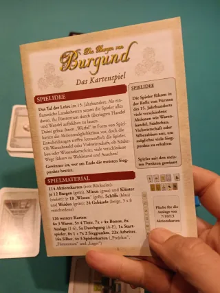 Los castillos de Borgoña - Juego de cartas