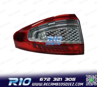 PILOTO IZQ PARA FORD MONDEO IV 4P 10-14 LED BLANCO ROJO