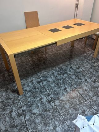 Mueble de salón modular madera y cristal