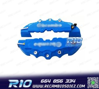 CUBRE PINZAS DE 4 PISTONES LOOK BREMBO AZULES