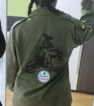 Chaqueta militar verde Vespa