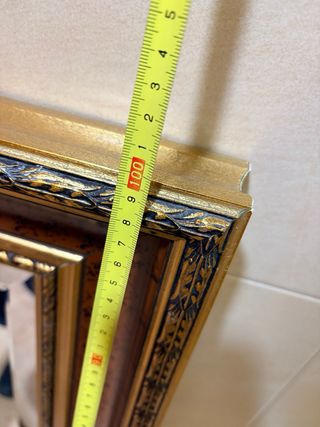 Espejo grande madera y dorado
