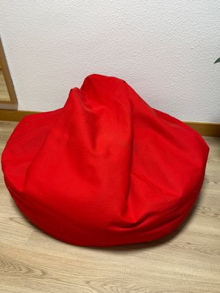 Puff asiento rojo