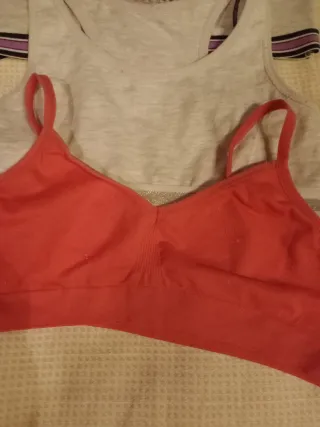 Lote 4 sujetadores niña talla 10