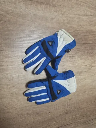 Guantes de Nieve Azules y Blancos