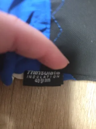 Guantes de Nieve Azules y Blancos