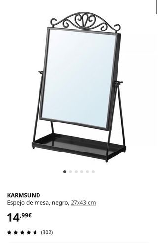 Espejo de mesa decorativo