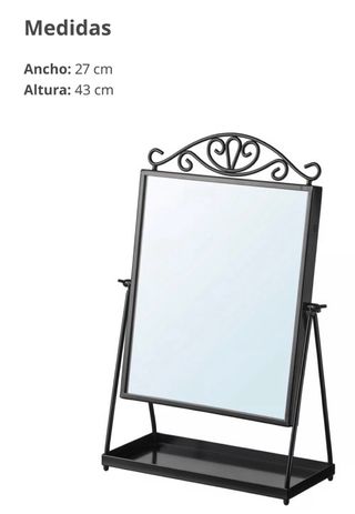 Espejo de mesa decorativo