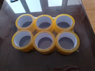 Pack 6 Rollos Precinto Transparente