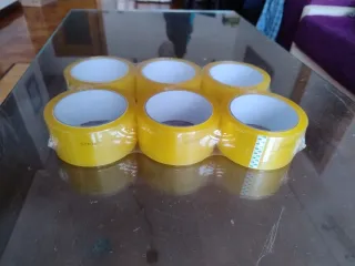 Pack 6 Rollos Precinto Transparente