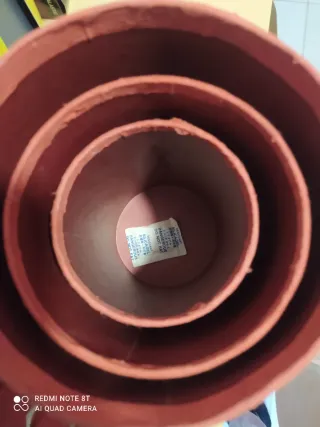 3 Botes Decoración/Organización Rojos