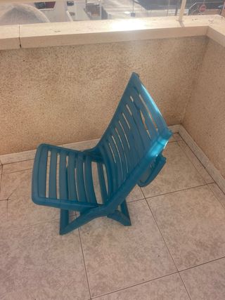 Lote 2 Sillas Playa Plegables y sombrilla