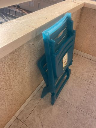 Lote 2 Sillas Playa Plegables y sombrilla