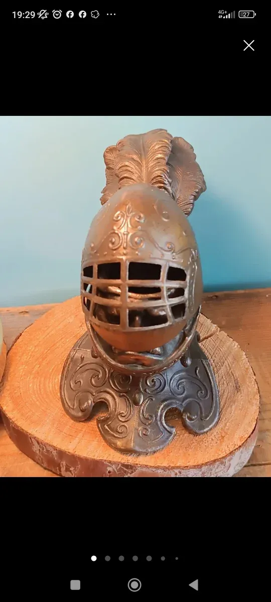 Tintero / Joyero Metal Medieval