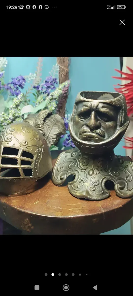 Tintero / Joyero Metal Medieval