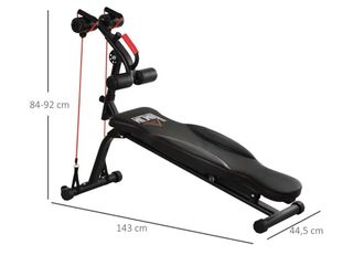 Banco Abdominales Profesional Regulable HOMCOM