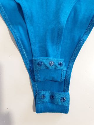 Body azul Shein sin mangas Talla XS
