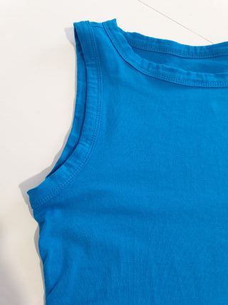 Body azul Shein sin mangas Talla XS