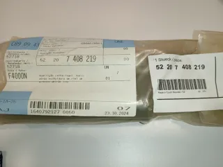 Guarnição Calha Banco Traseiro Esq. BMW 52 20 7 40