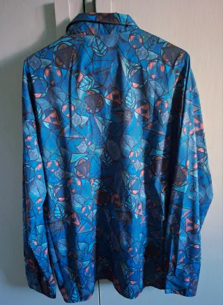 Camicia XL fantasia blu