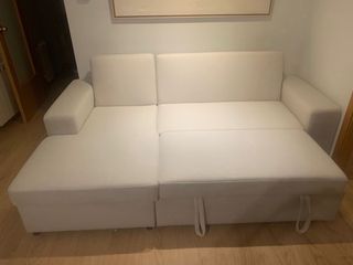 Sofá cama con chaise longue Sklum Beig