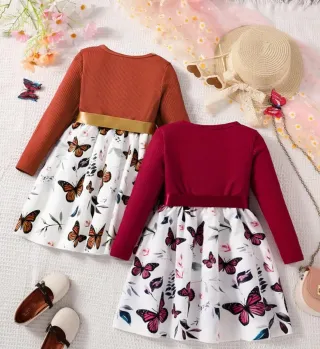 Vestidos de niña con estampado de mariposas
