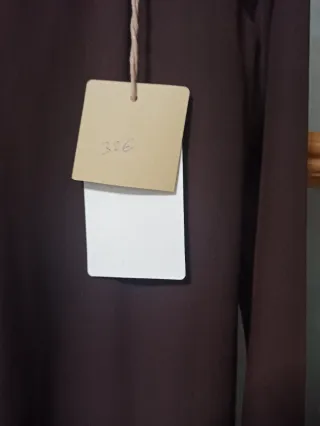 Blusón mujer marrón fiesta lentejuelas