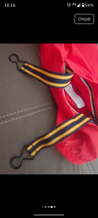 K-WAY Giacca Impermeabile Rossa