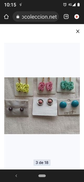 Lote 26 pendientes vintage